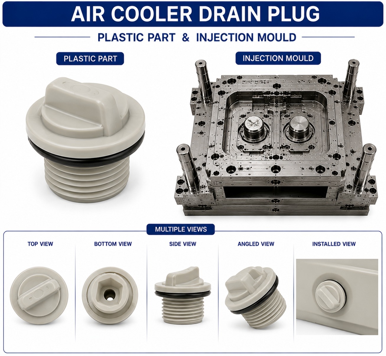 Air Cooler Plastic Drain Plug